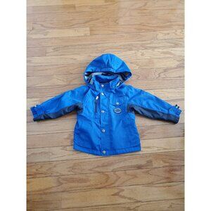 London Fog Boys Toddler Size 4T Fleece-Lined Hooded Jacket Coat Blue